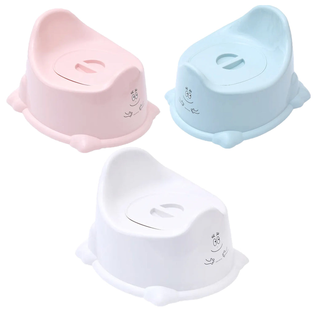 White, Pink or Blue Happy Face, Potty Training Toilet, Includes Lid, Toddlers Ages 12+ Months